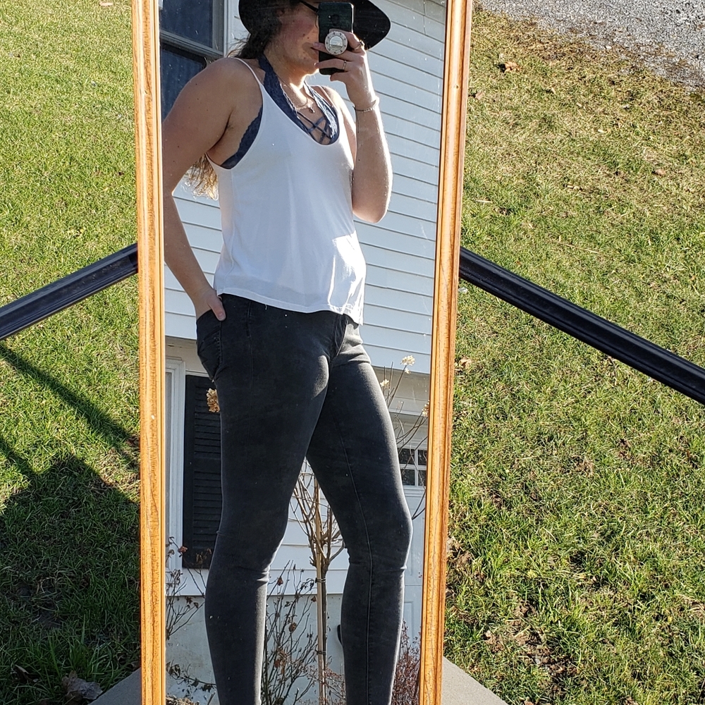 Strappy White Tank Top SUPER SOFT